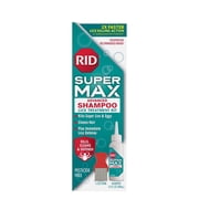 RID SuperMax Advanced Shampoo, Lice Treatment for All Hair Types, 3.4 oz