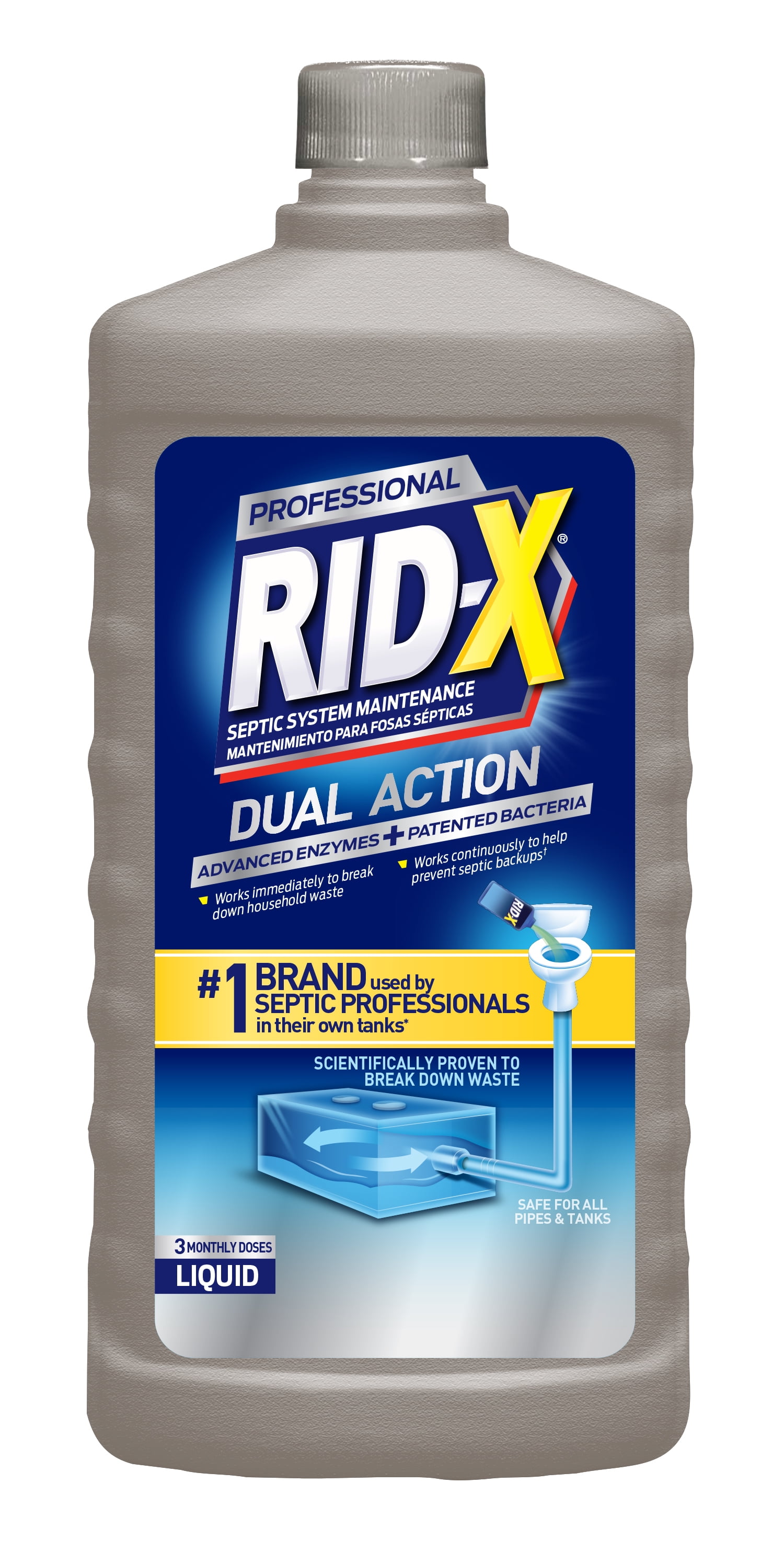 RID-X Septic Treatment, 6 Month Supply Of Liquid, 48 oz 6 dose liquid