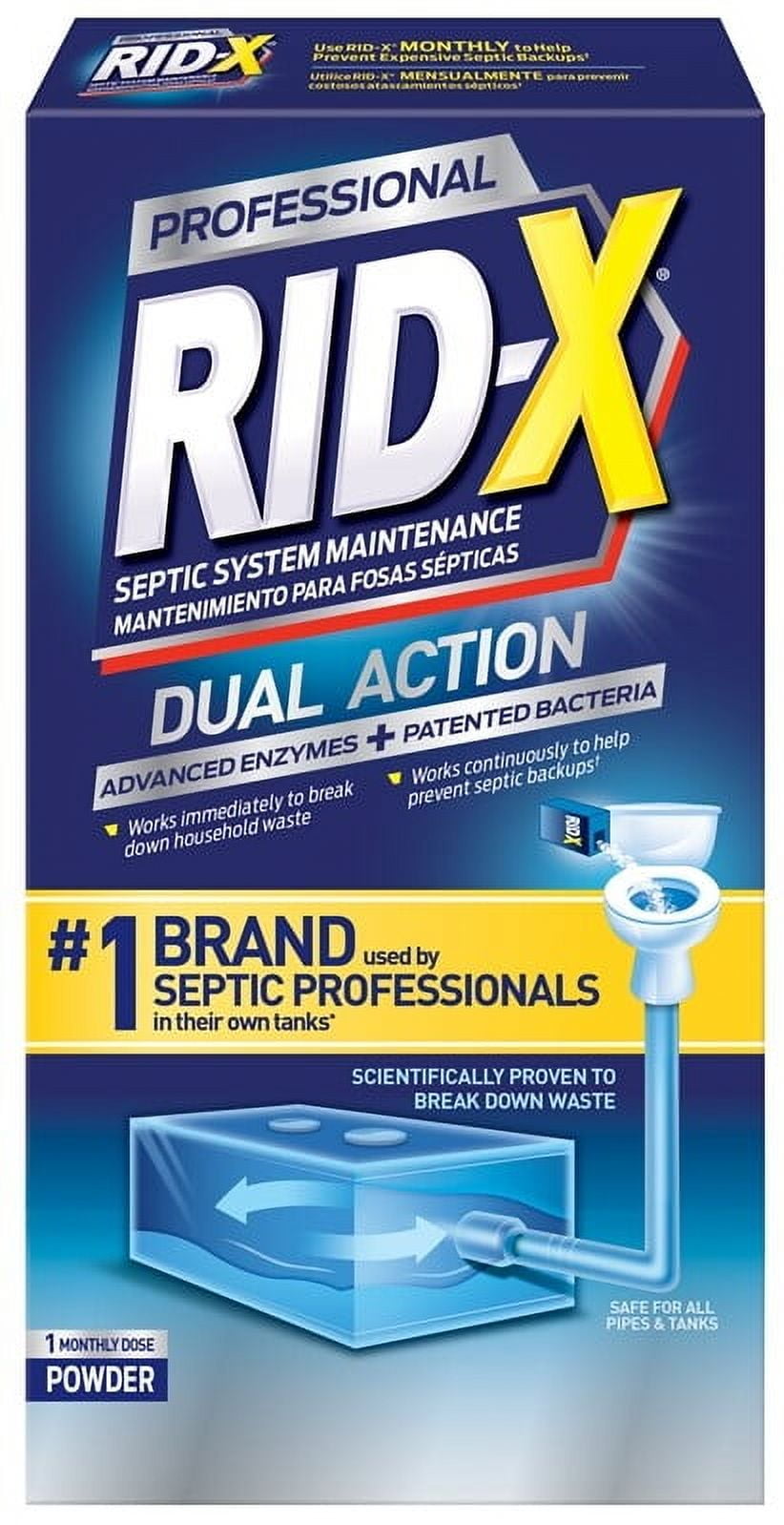 RID-X Septic System Treatment Powder, 9.8 oz (2 Pack) - Walmart.com