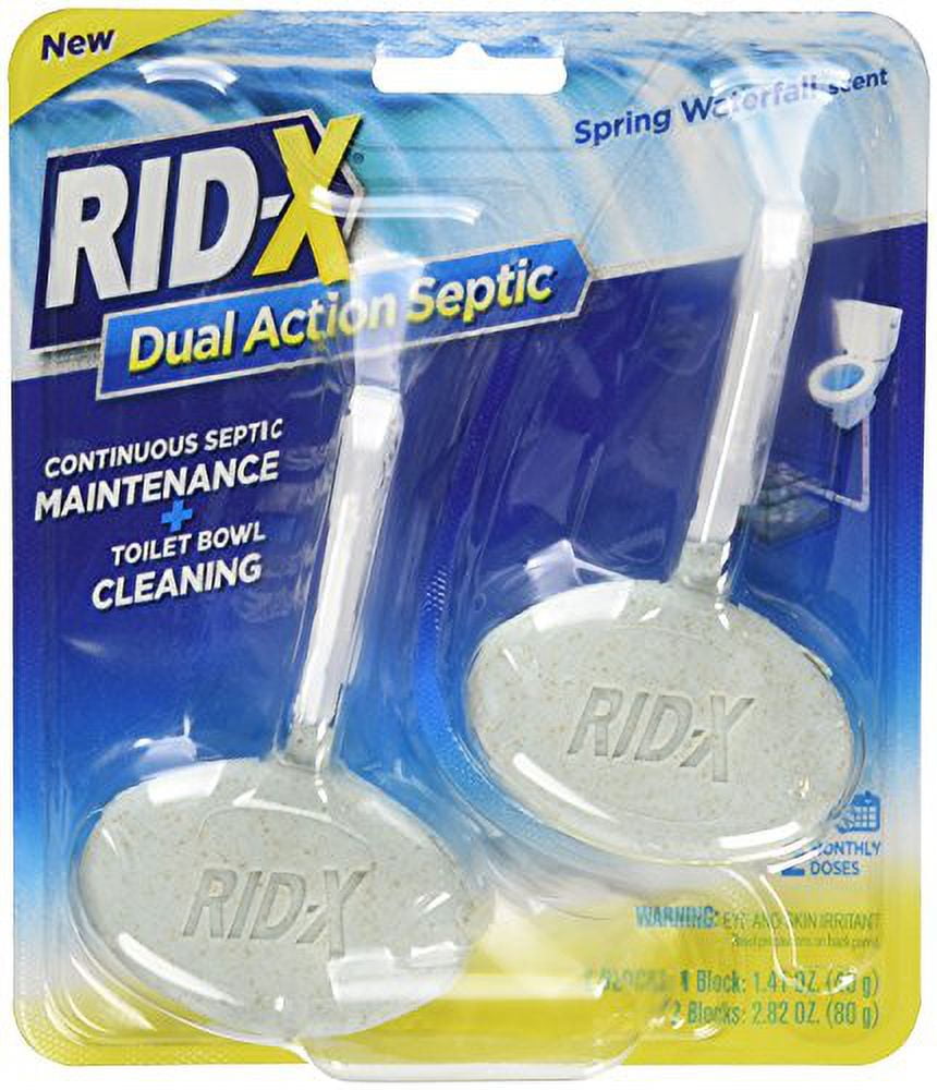 RIDX Septic Tank System Treatment and Toilet Bowl Cleaner, Spring
