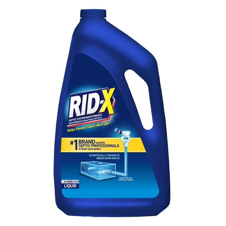 RID-X Septic Tank Treatment & Bathroom Sink Unclog Cleaner, Safe