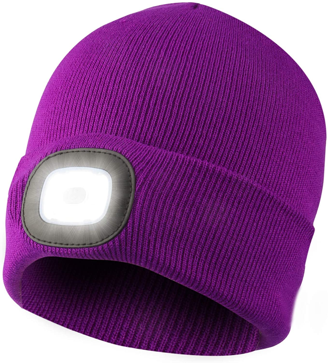 RIDEIWAKE LED Headlamp Rechargeable Flashlight Beanie Hat with Light