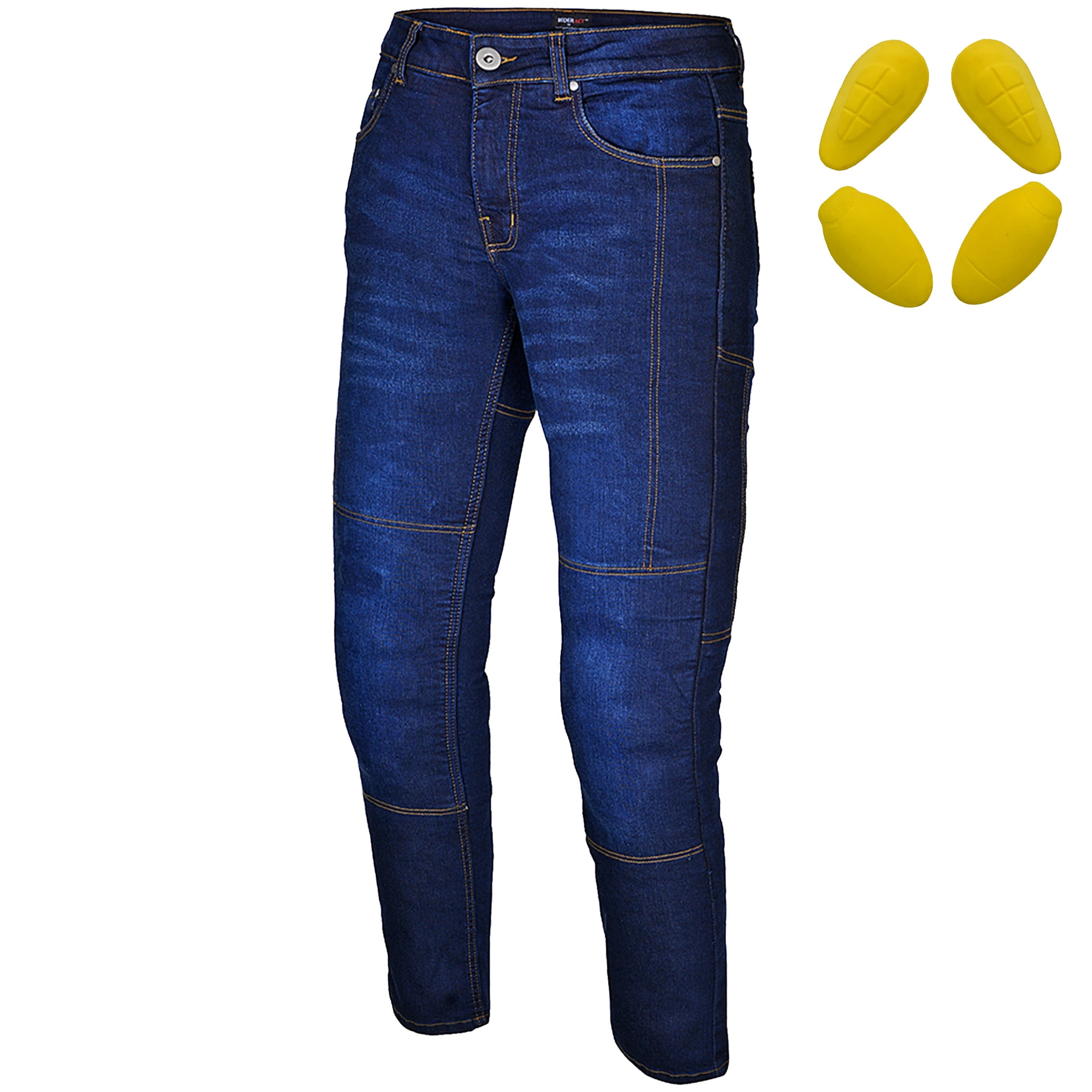 Mens Motorcycle Jeans Armored Denim Cargo Biker Zambia - View #6
