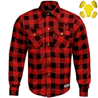 Men's reinforced slim cheap fit riding shirt jacket