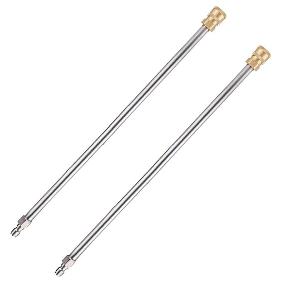 RIDGE WASHER Pressure Washer Extension Wand, 17 Inch Stainless Steel 1/4 Inch Quick Connect Power Washer Lance, 2 Pack