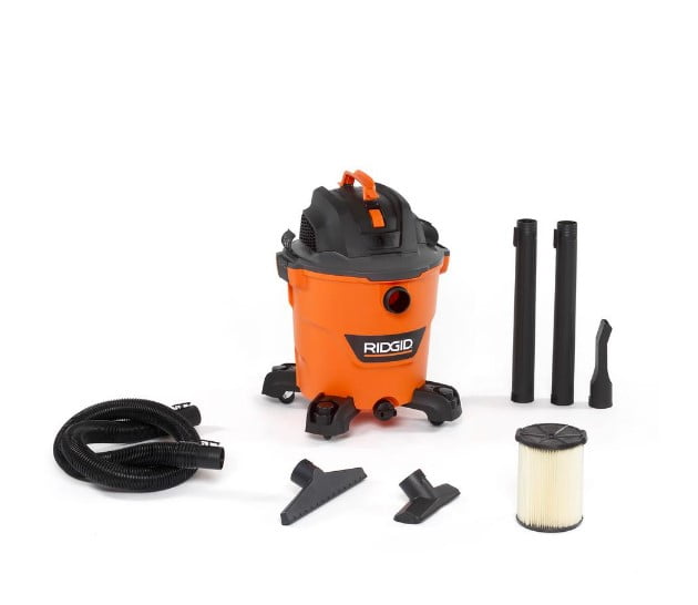 RIDGID 12 Gal. 5.0-Peak HP NXT Wet/Dry Shop Vacuum with Filter, Hose and Accessories