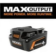 thumbnail image 1 of RIDGID 18V 4.0 Ah MAX Output Lithium-Ion Battery, 1 of 1