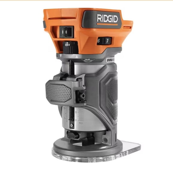 RIDGID 18V Brushless Cordless Compact Router (Tool Only) (R860444B)