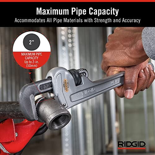 RIDGID 31095 Model 814 Aluminum Straight 14" Plumbing Pipe Wrench