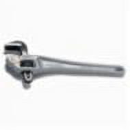 RIDGID 31120 14 Series Offset Pipe Wrench, 2 in, 14 in OAL, Hook Jaw, Aluminum Handle, Standard Adjustment, Gray