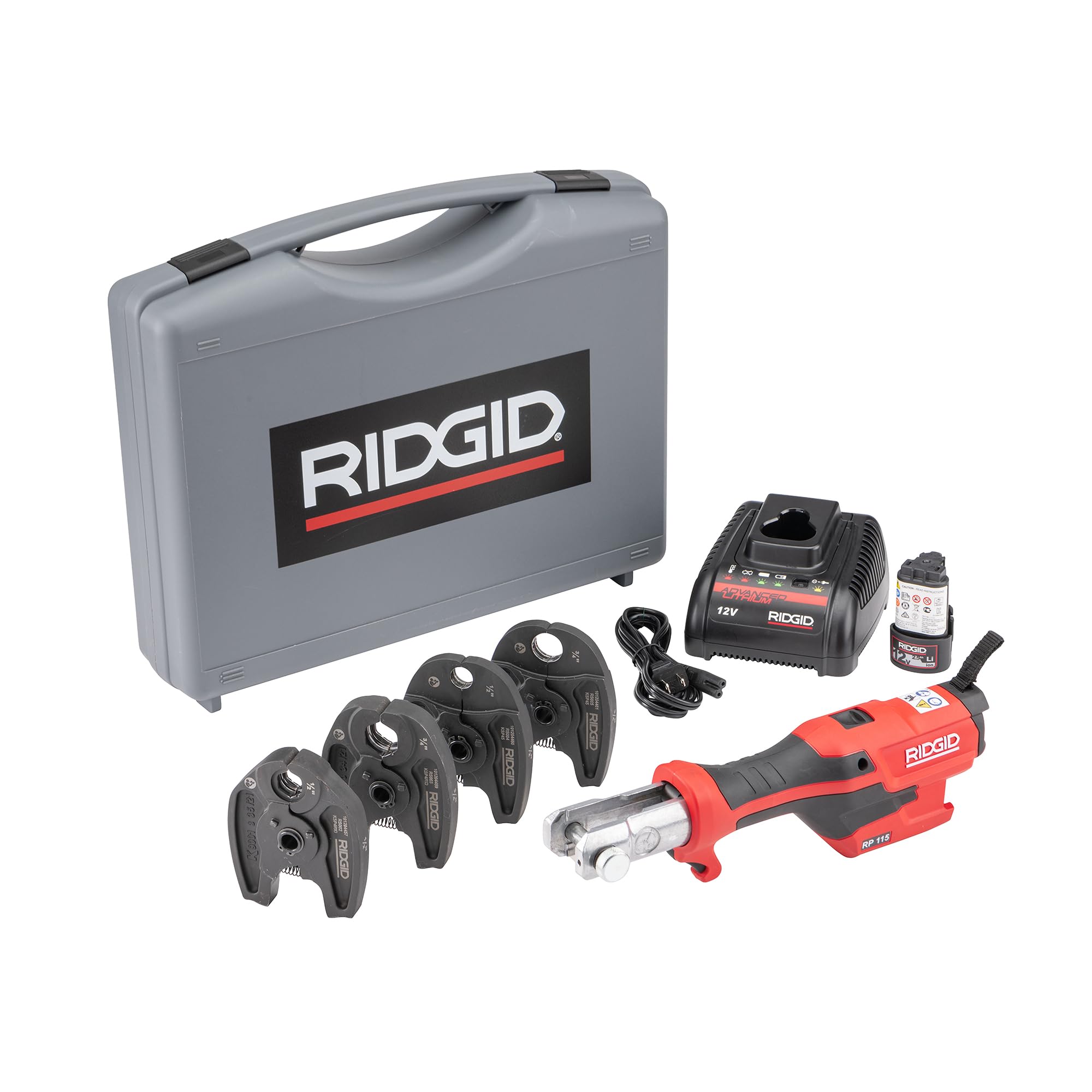 RIDGID 72558 Model RP 115 Mini Press Tool and Battery Kit with 1/2