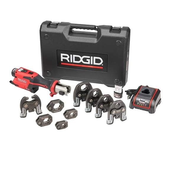 RIDGID 78208 RP 251 Press Tool Battery Kit with ProPress Rings & Jaws 1/2"-1-1/4" and C1 Actuator