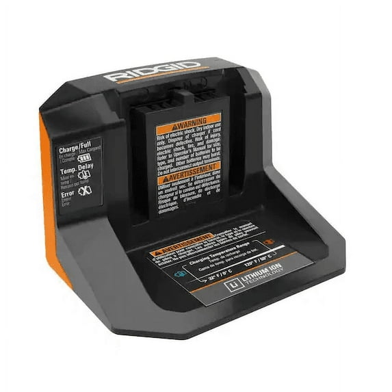 RIDGID AC86093N 18V Power Tool Charger, for Lithium-Ion Batteries