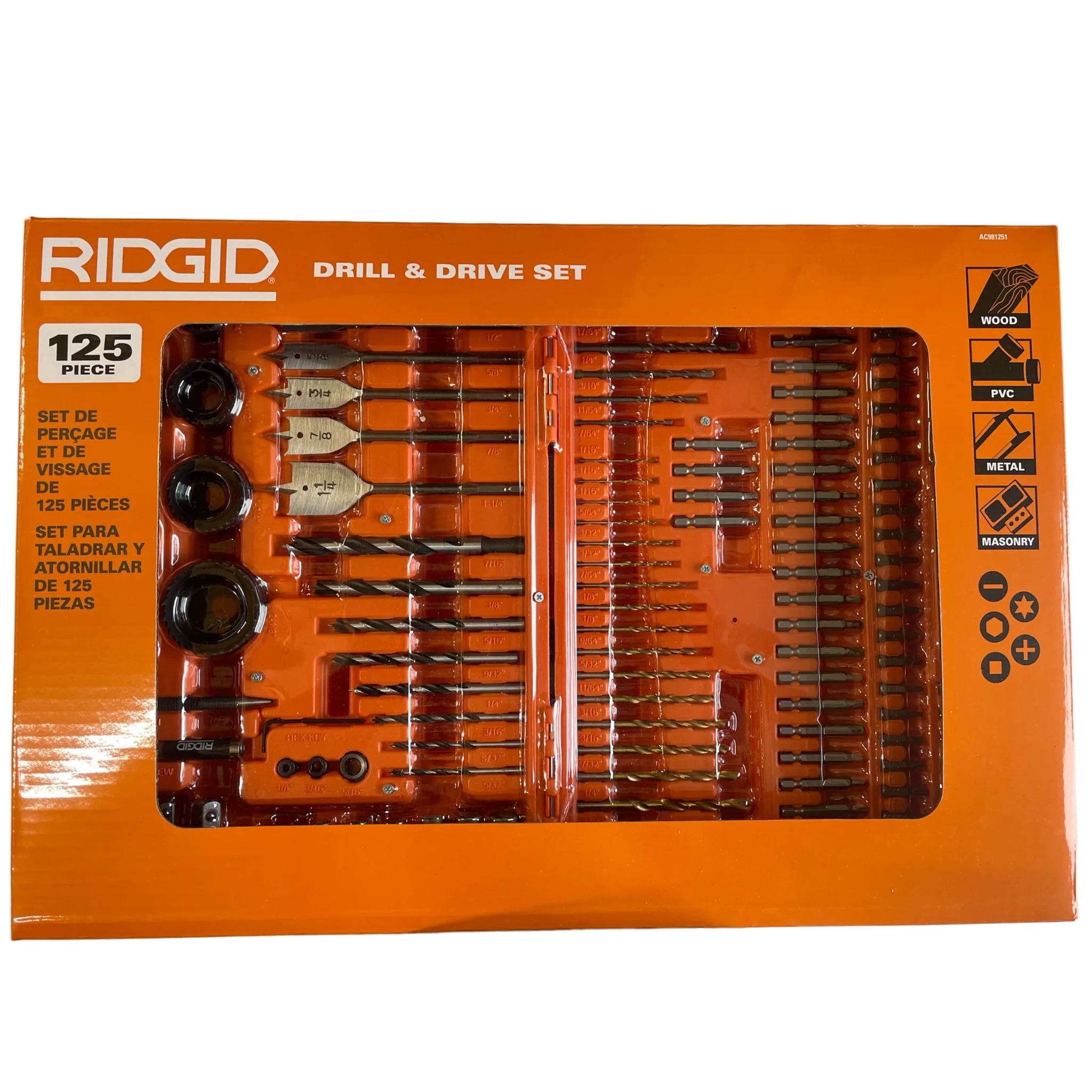 Ridgid drill bit set sale