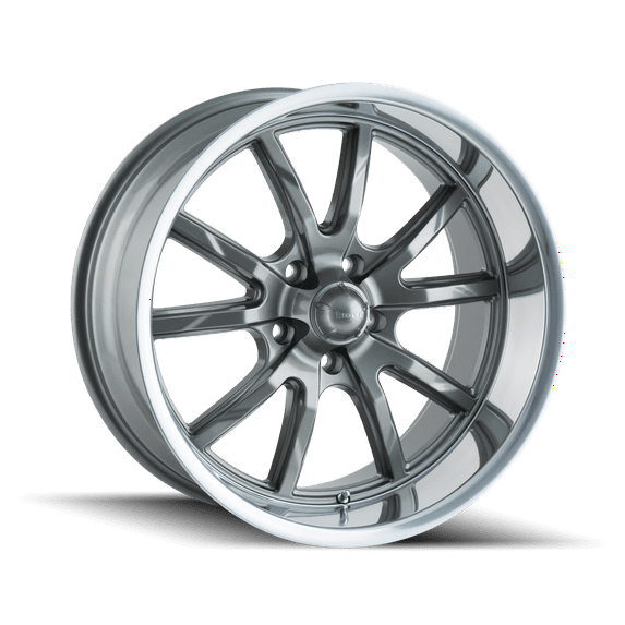 RIDLER 650 20X10 5X120 38ET 66.9CB GREY/POLISHED LIP
