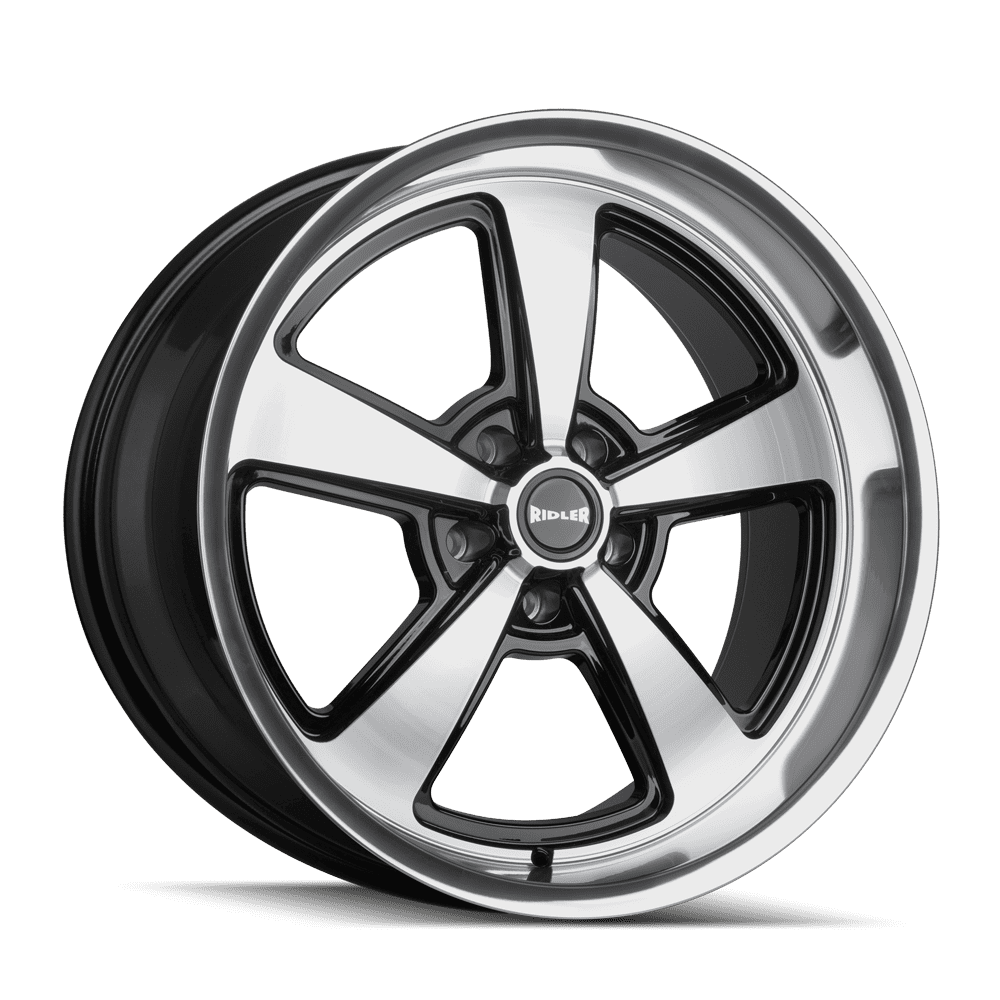 RIDLER 652 GLOSS BLACK MILLED WITH DIAMOND CUT FACE AND LIP 10-20