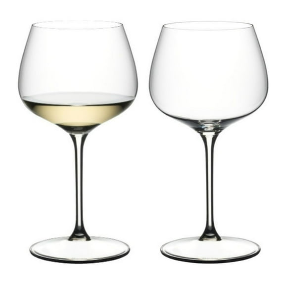 RIEDEL Machine-Made Dishwasher-Safe Grape Chardonnay and Gin Tonic Glass with Wide Bowl (2-Pack, Clear)