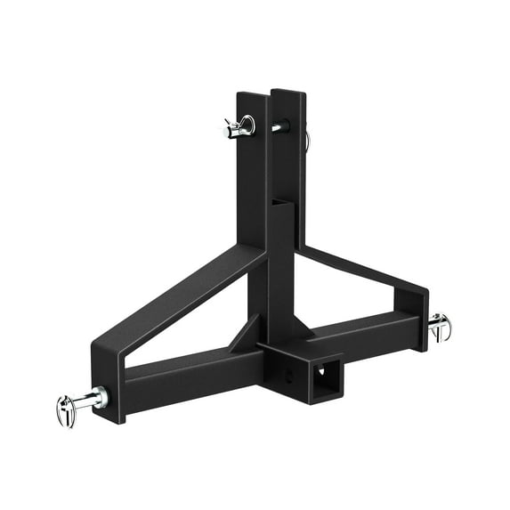 RIEDHOFF 3 Point Trailer Hitch with 2" Receiver for Category 1 Tractor Drawbar Hitch Adapter for Kubota, John Deere, BX, LM25H, WLM Tractor, NorTrac, Yanmar, Kioti, Cat