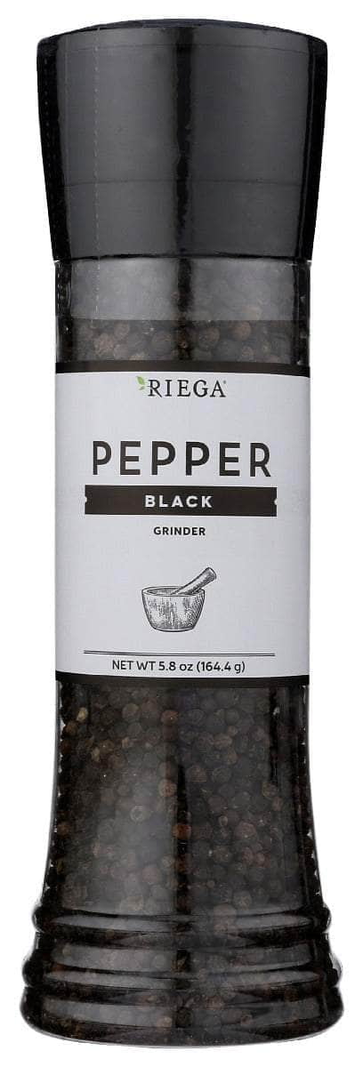 RIEGA Black Pepper Grinder, 5.8 oz | Pack of 6