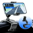 RIEMKSL Car Dashboard Phone Clip Holder, 360° Rotating Dash Steering