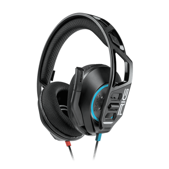 RIG 300 PRO HN Nintendo Switch Gaming Headset – Switch, Switch 2, PS5, PS4, Xbox Series X, Xbox Series S, Xbox One, Mobile & Laptop with 3.5mm - Flip-to-Stow Mic, 40mm Speakers – Black/Blue/Red