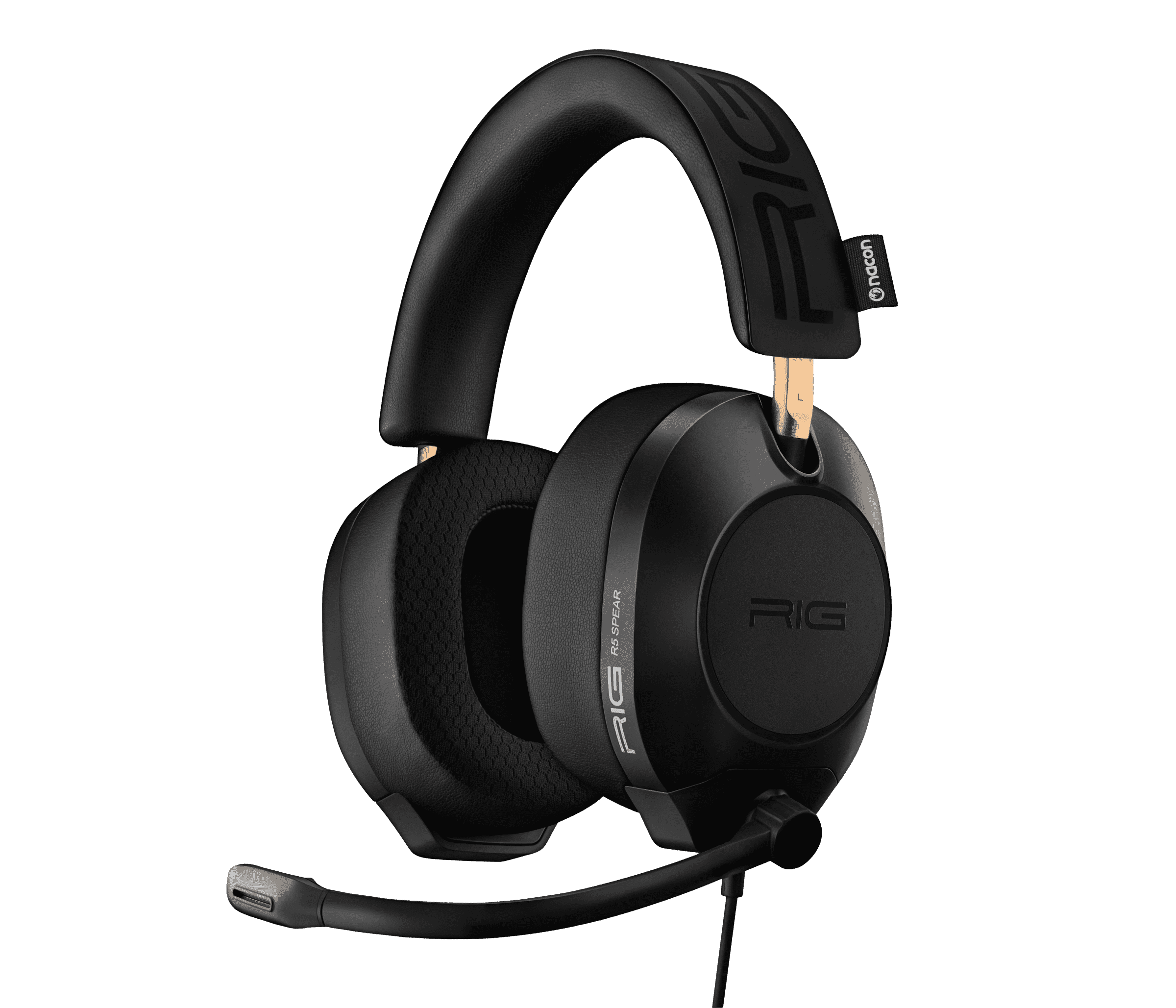 RIG R5 SPEAR MAX HD Wired PC Gaming Headset – 40mm GrapheneQ Drivers, Dolby Atmos, Detachable Mic, USB-C Audio DAC, Memory Foam Ear Cushions, 3.5mm