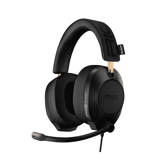 RIG R5 SPEAR MAX HD Wired PC Gaming Headset – 40mm GrapheneQ Drivers, Dolby Atmos, Detachable Mic, USB-C Audio DAC, Memory Foam Ear Cushions, 3.5mm