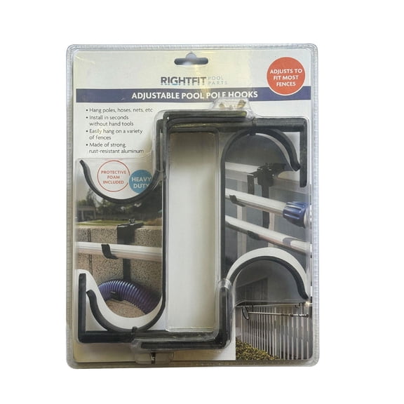 RIGHTFIT Adjustable Pool Hanger Hooks for Fences/Walls WCL019