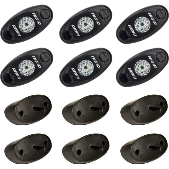 RIGID Industries 400263 Rock Light Kit - 6 Light - Red