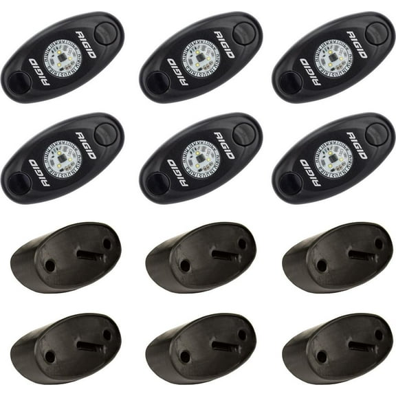 RIGID Industries 400263 Rock Light Kit - 6 Light - Red