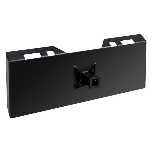 RIGMEC 1/4" Thick Skid Steer Quick Tach Mount Plate with 3/8" Top Bar, Durable Easy‑to‑Install Attachment for Heavy‑Duty Skid Steer Loaders, Fits Bobcat