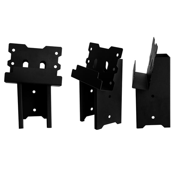 RIGMEC 4x4 Deer Stand Elevator Brackets, 4 Pack Steel Brackets for Outdoor Deer Blinds, Hunting Platforms, Shooting Shacks and Tree Houses