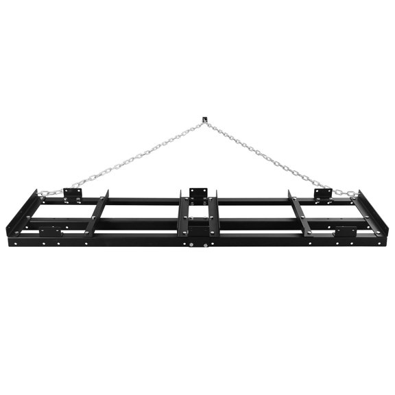 RIGMEC 6 FT Drag Harrow Driveway Grader, Heavy Duty Power Rake Landscape Rake, Tow Behind Lawn Rake for ATV, UTV, Tractor, Mower, Land Leveler for Gravel Sand Soil Hay