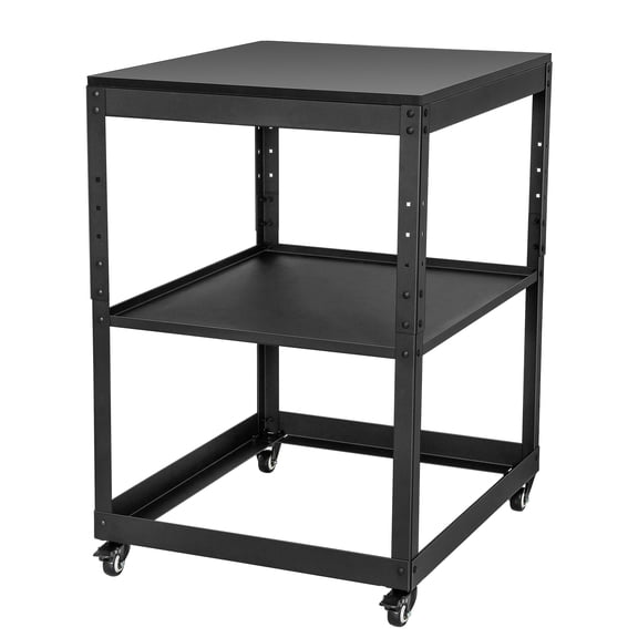 RIGMEC Planer Stand, 100 Lbs / 45 Kg Heavy Loads, Three-Gear Height Adjustable Thickness Planer Table,with 4 Stable Casters & Storage Space, For Most Planers, Saws, Bench-top Machines, Power Tools