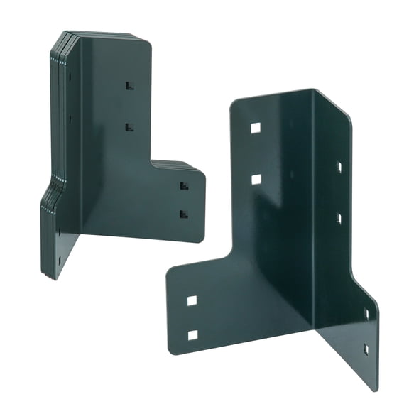 RIGMEC Workbench Corner Brackets, 8pcs Green Corner Brackets, 4 Mm Tickness Right Angle Galvanized Steel Shop Table Bracket Kit for Workbench Or Desk Platform,Green