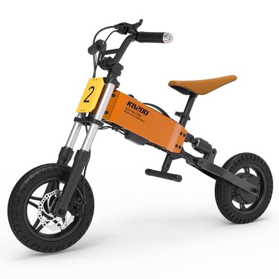 RIGO Electric Balance Bike with 12 inch Inflatable Tire Shock Absorption Electric Dirt Bike Adjustable Seat and 24V 200W Electric Motorcycle for Kids Ages 5-10