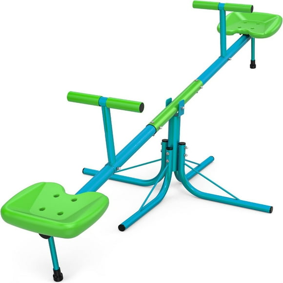 RIGO Outdoor 360 Degree Garden kids Playground Seesaw Steel Rotation Seesaw
