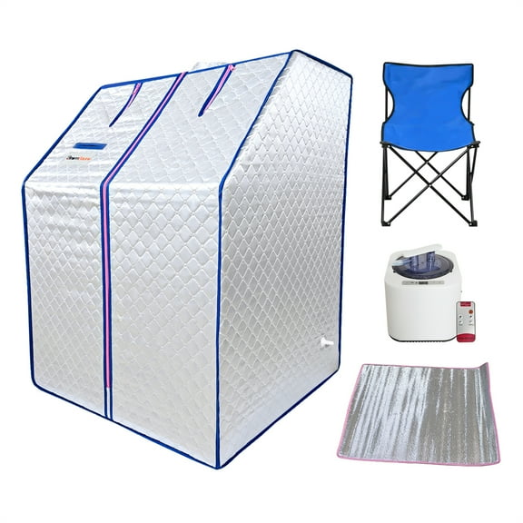 RIGO Portable Folding Steam Sauna with Sauna Heater, Tent, Chair Remote Control