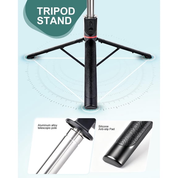 RIHJIN-71" Phone Tripod Selfie Stick for iPhone and Android Phone, Cell Phone Tripod Stand with Wireless Remote Control