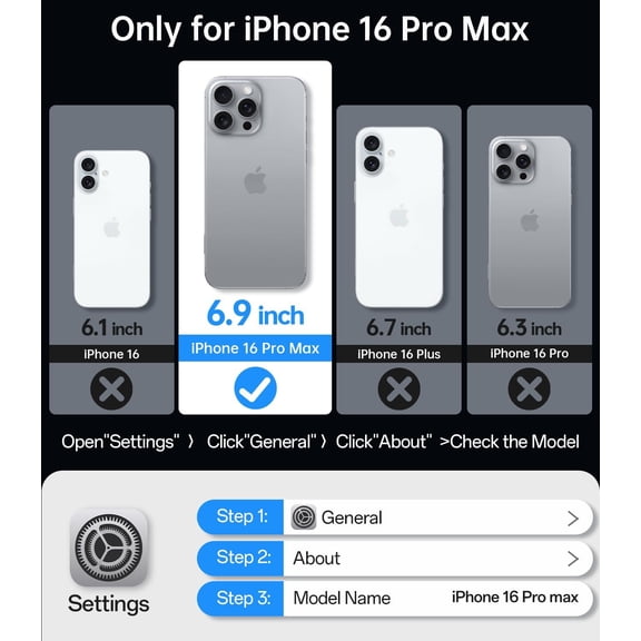 RIHJIN-Magnetic Case for iPhone 16 Pro Max 6.9, Compatible with MagSafe, Military-Grade Protection, Translucent Matte Back with Metal Keys Case for iPhone 16 ProMax, Pink