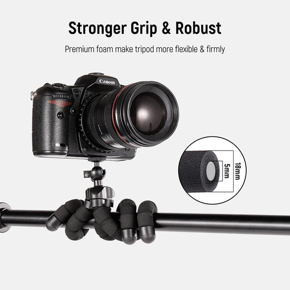 RIHJIN-Mini Portable Travel Camera Mobile Phone Tripod, Flexible Octopus Tripod Stand Desk Travel Outdoor Compatible with iPhone |Android Phones|Cameras|GoPro