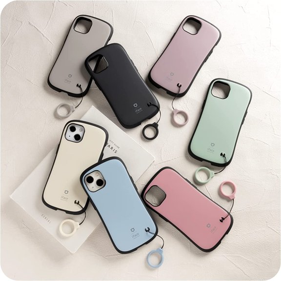 RIHJIN-Reflection Soft Color Silicone Smartphone Ring Strap Grip Holder - Compatible with iPhone, Samsung, Other Mobile Devices - Kusumi Pink