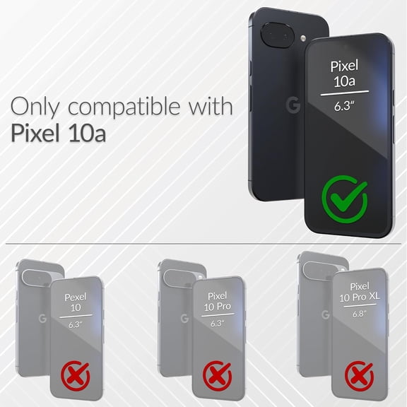 RIHJIN-for Google Pixel 10a Case, Compatible with MagSafe Shockproof Protection Dual Layer Case for Google Pixel 10a (6.3 inch) - Slate