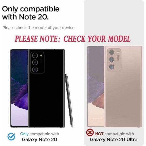 RIHJIN-for Note 20 Case, Galaxy Note 20 Case with Self Healing Flexible TPU Screen Protector [2 Pack], 3 in 1 Full Body Shockproof Heavy Duty Protection Case for Samsung Note 20 (Black/Grey)