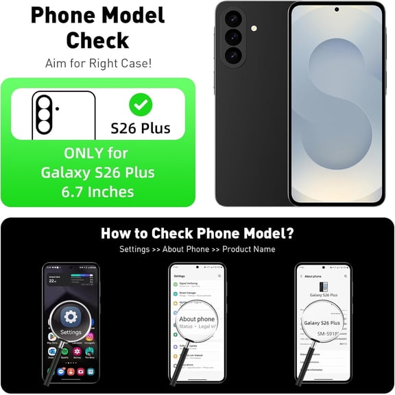 RIHJIN-for Samsung S26 Plus Case Wallet Card Holder for Credit Access Card IDs License Slide Pocket Shockproof Hybrid Protective Wallet Case for Samsung Galaxy S26 Plus 6.7 inch 2026 Women Men Green