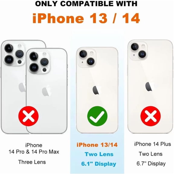 RIHJIN-for iPhone 14/13 Clear Bumper Frame No-Back Case, Thin Ultra-Light Anti-Yellowing Transparent Protection Heat Dissipation Bezel Phone Cover Case 6.1"