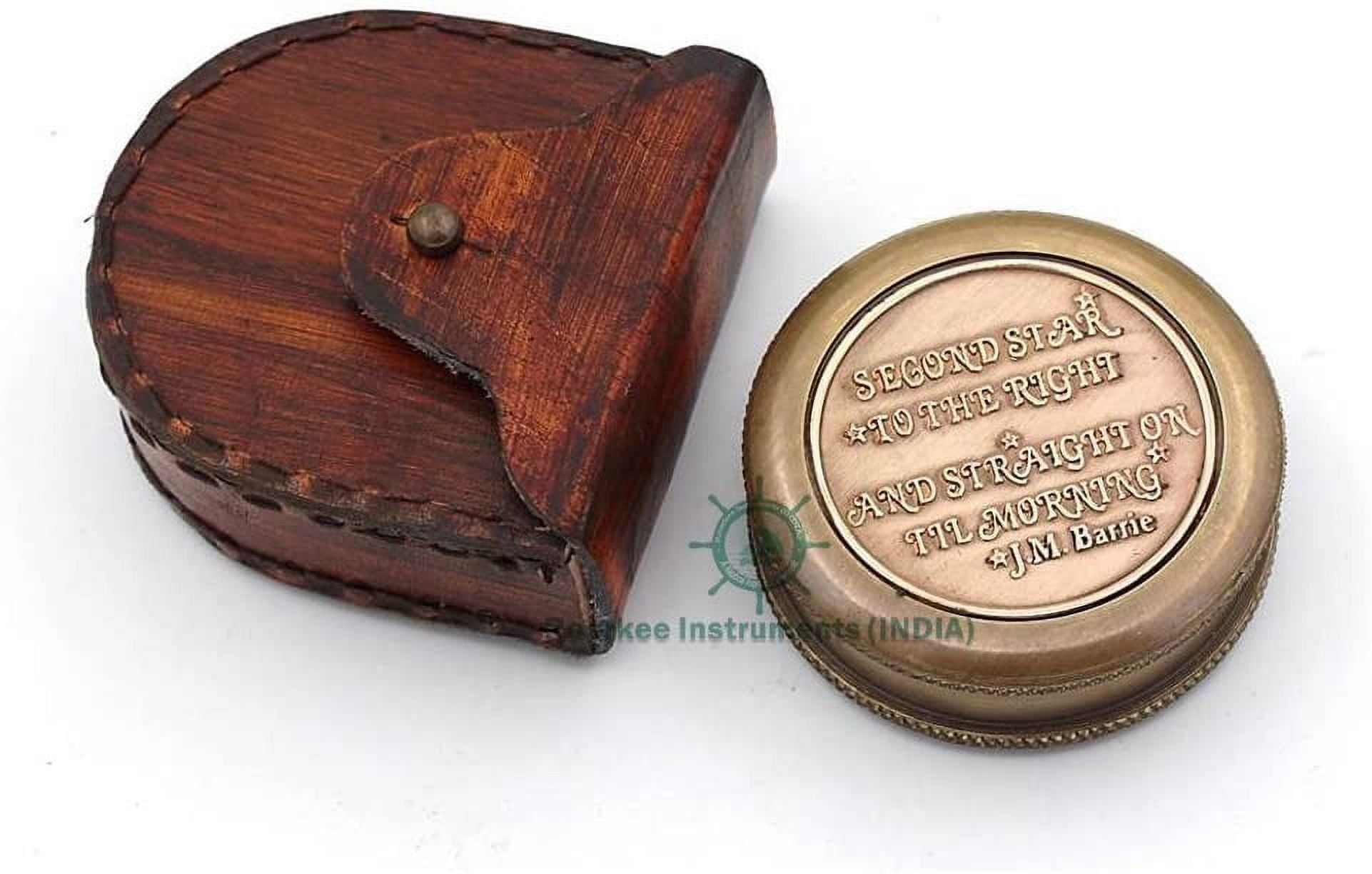 RII Pocket Brass Compass, Nautical Navy Compass for Camping, Travelling ...