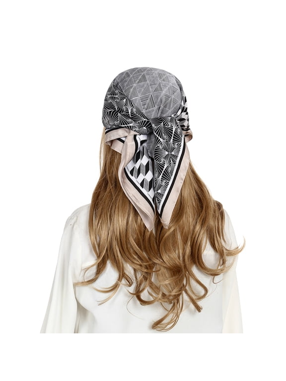 27.5 Inch Women Head Scarf Like Silk Satin Hair Scarf for Women Sleeping Square Designer Bandana Scarf for Hair Wrapping at Night