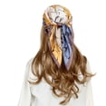 thumbnail image 1 of RIIQIICHY 27.5 Inch Women Head Scarf Like Silk Satin Hair Scarf for Women Sleeping Square Designer Bandana Scarf for Hair Wrapping at Night, 1 of 7