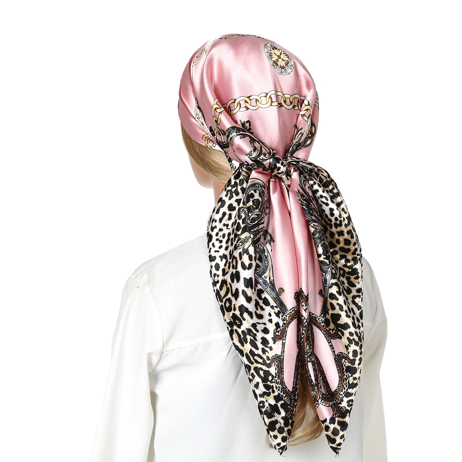 RIIQIICHY 35 Inch Women Head Scarf Like Silk Scarf Hair Scarf Bandana